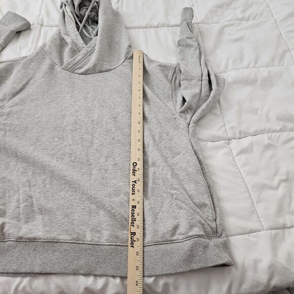 Free People Movement Sweater Small Gray Double Overtime Hoodie Athleisure Cozy - Picture 10 of 11